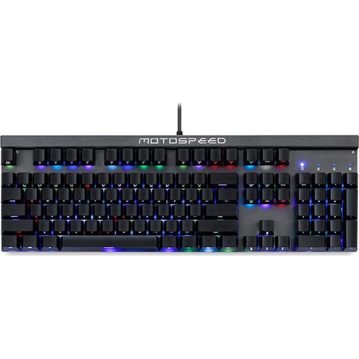 Motospeed CK103 Wired mechanical keyboard RGB side laser black with blue switch (Αγγλικό US)