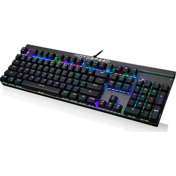 Motospeed CK103 Wired mechanical keyboard RGB side laser black with blue switch (Αγγλικό US)