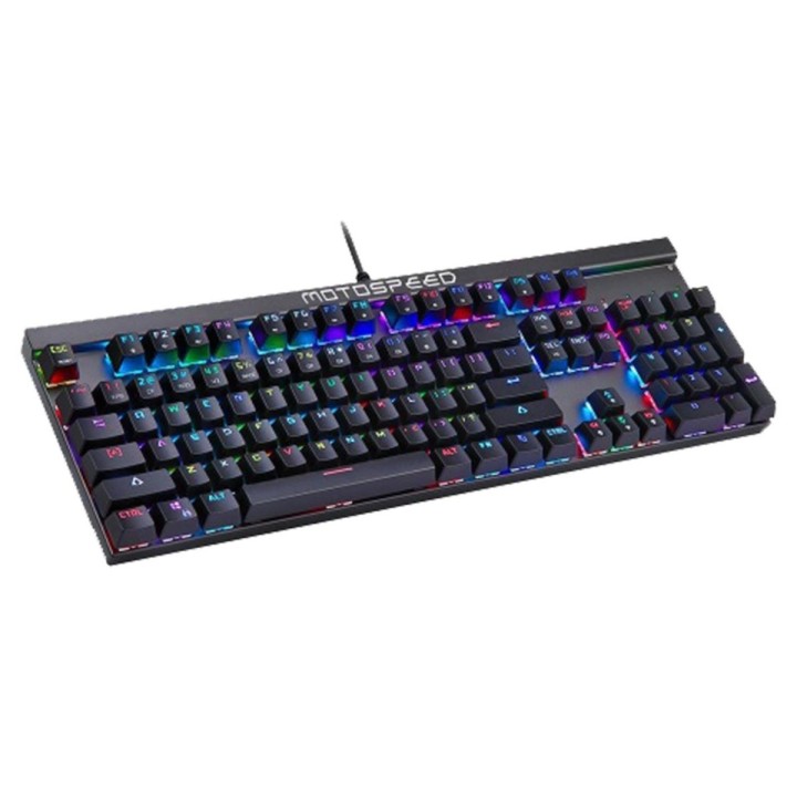 Motospeed CK103 Wired mechanical keyboard RGB side laser black with blue switch (Αγγλικό US)