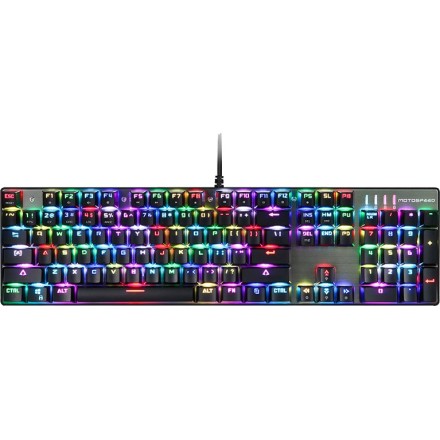 Motospeed Inflictor CK104 Gaming Μηχανικό Πληκτρολόγιο με Outemu Black διακόπτες και RGB φωτισμό (Ελληνικό)