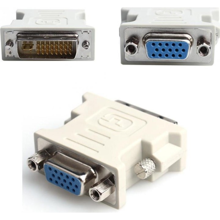 Dvi 24+5 Female To Vga Male Adaptor Αντάπτορας DVI θηλυκό σε VGA αρσενικό﻿ 24 pin Detech(17112)
