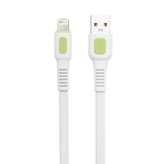 De Tech DE-C36i Flat USB to Lightning Cable Λευκό 1m  De Tech DE-C36i Flat USB to Lightning Cable Λευκό 1m