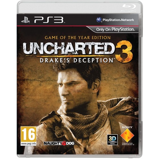 UNCHARTED 3 Η Εξαπάτηση του Drake Ελληνικό PS3 GAMES (GAME OF THE YEAR)  Used-Μεταχειρισμένο