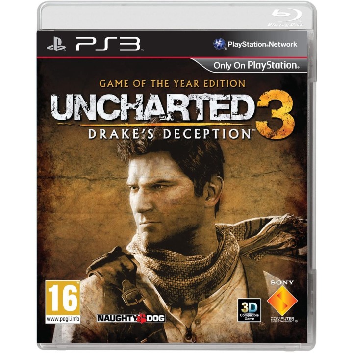 UNCHARTED 3 Η Εξαπάτηση του Drake Ελληνικό PS3 GAMES (GAME OF THE YEAR)  Used-Μεταχειρισμένο