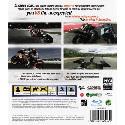 Moto Gp 08 PS3 GAME Used-Μεταχειρισμένο