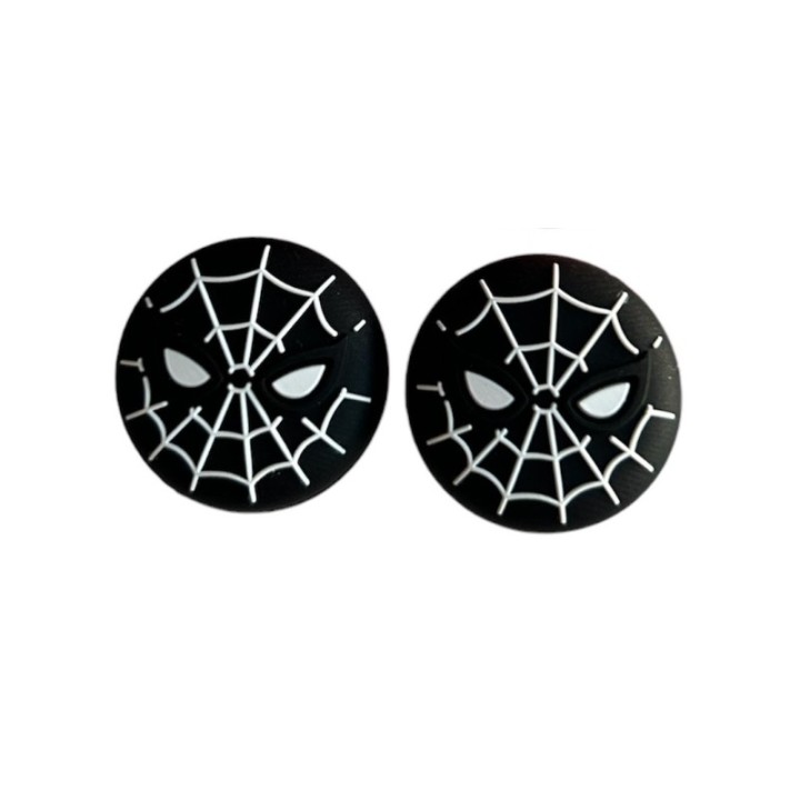 Spiderman Mask Silicone Analog Thumb Grip Stick Cover for PS/Xbox Black