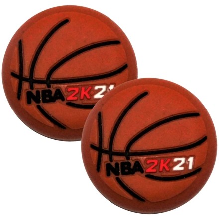 NBA 2K21 Silicone Analog Thumb Grip Stick Cover for PS/Xbox χρώμα Καφέ