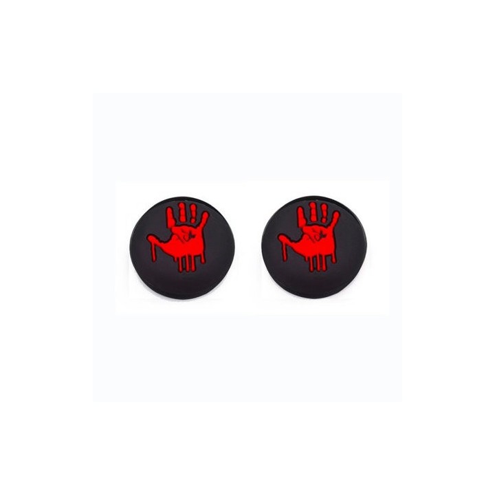 Bloody Hands Biohazard Village Silicone Analog Thumb Grip Stick Cover for PS/Xbox Μαύρο