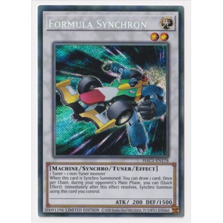 Formula Synchron (Secret Rare) : HAC1-EN178 - Yu-Gi-Oh! Single Card-Μονή Κάρτα