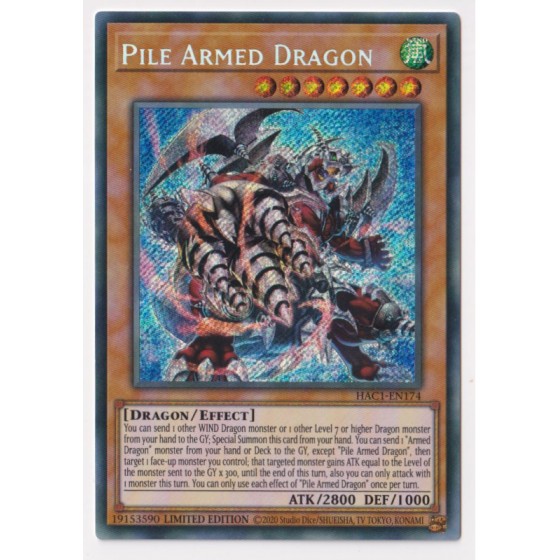 Pile Armed Dragon (Secret Rare) : HAC1-EN174 - Yu-Gi-Oh! Single Card-Μονή Κάρτα