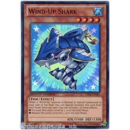 Wind-Up Shark (Super Rare) : CBLZ-ENSE1 - Yu-Gi-Oh! Single Card