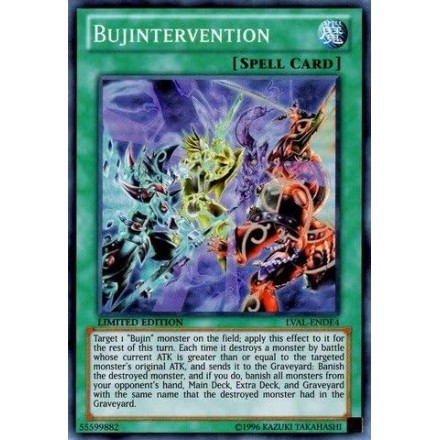 YU-GI-OH! - Bujintervention (LVAL-ENDE4) - Legacy of The Valiant: Deluxe Edition - Limited Edition - Super Rare