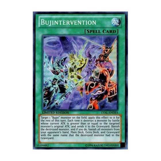 YU-GI-OH! - Bujintervention (LVAL-ENDE4) - Legacy of The Valiant: Deluxe Edition - Limited Edition - Super Rare