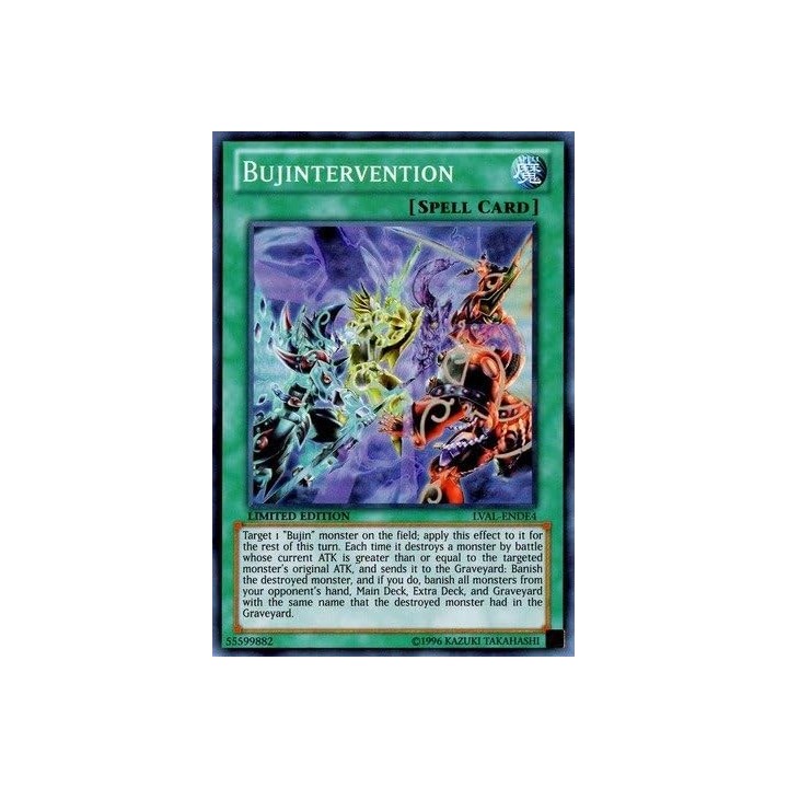 YU-GI-OH! - Bujintervention (LVAL-ENDE4) - Legacy of The Valiant: Deluxe Edition - Limited Edition - Super Rare