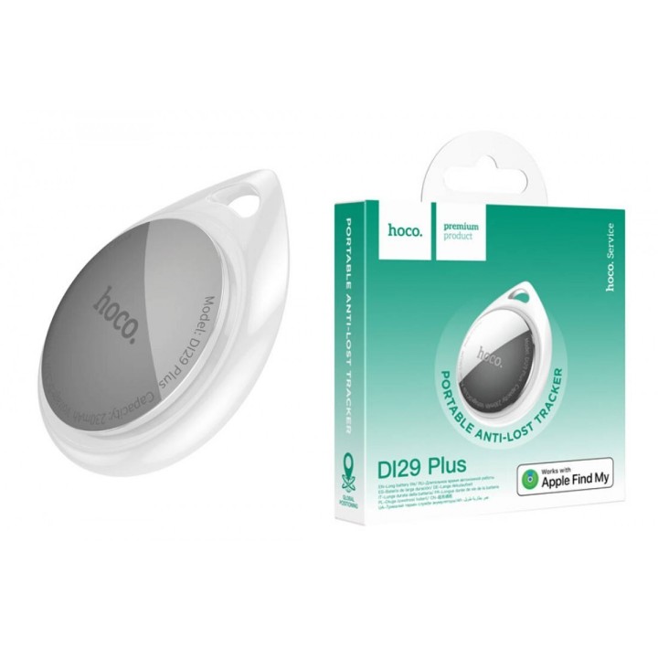 Hoco Dl29 Plus Bluetooth Tracker σε Λευκό χρώμα συμβατό μόνο με Iphone