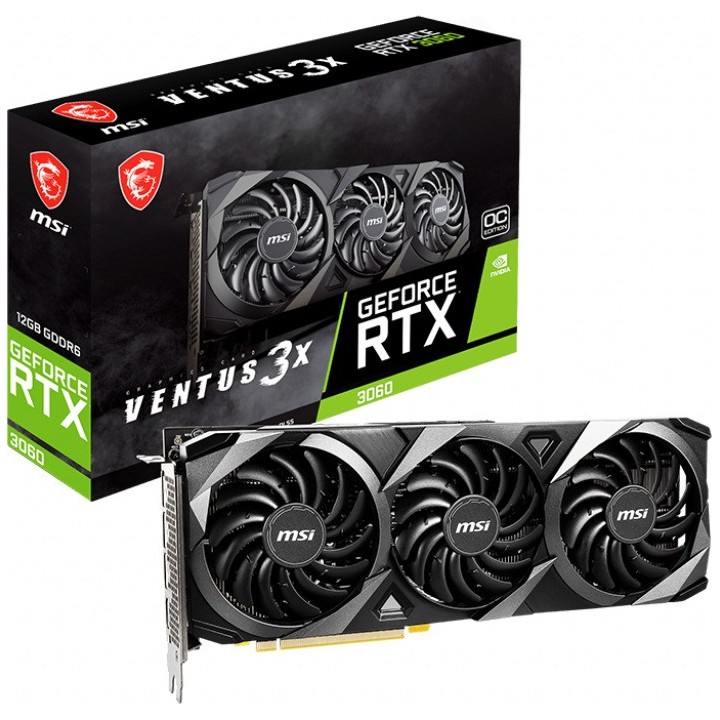 MSI VGA PCI-E NVIDIA GF RTX 3060 VENTUS 3X 12G OC