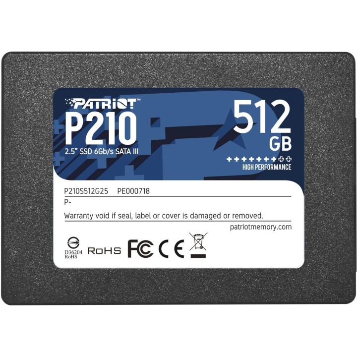 Patriot SSD P210 2.5 SATA 512GB(P210S512G25)