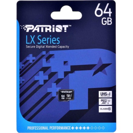 Patriot microSDXC 64GB Class 10 U1 High Speed