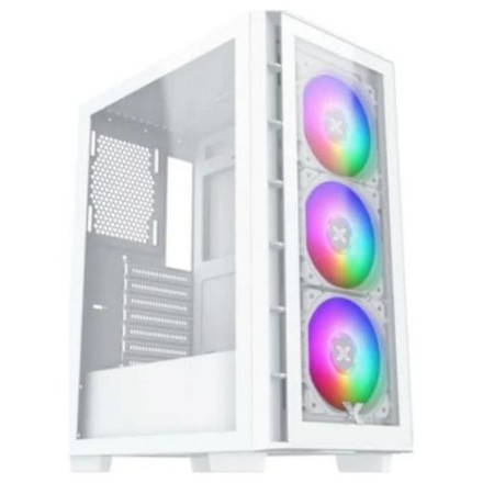 Xigmatek Elite One Gaming Midi Tower Κουτί Υπολογιστή με Πλαϊνό Παράθυρο και RGB Φωτισμό Λευκό