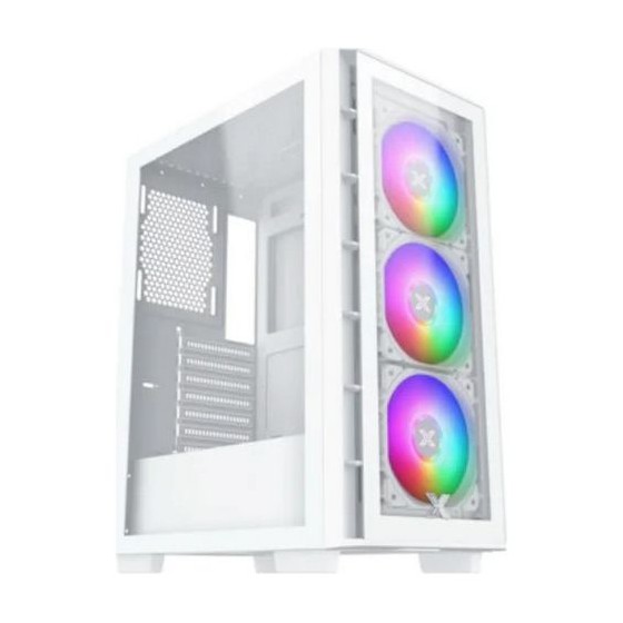 Xigmatek Elite One Gaming Midi Tower Κουτί Υπολογιστή με Πλαϊνό Παράθυρο και RGB Φωτισμό Λευκό