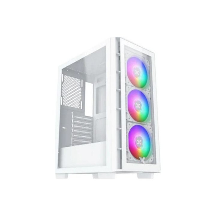 Xigmatek Elite One Gaming Midi Tower Κουτί Υπολογιστή με Πλαϊνό Παράθυρο και RGB Φωτισμό Λευκό