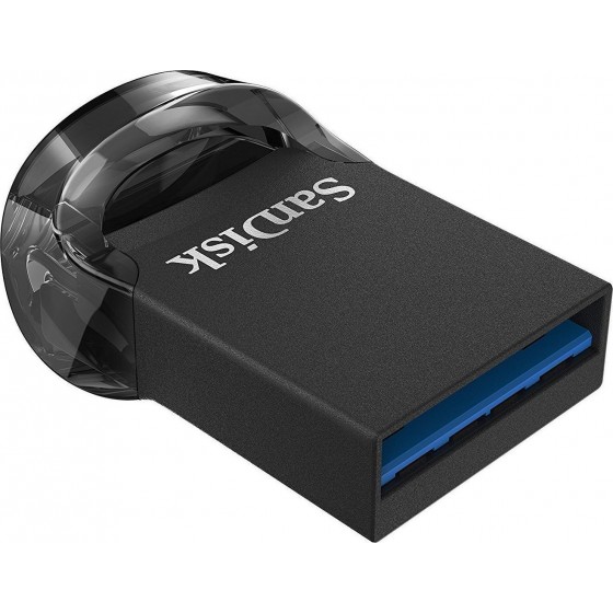 Sandisk Ultra Fit 128GB USB 3.2 Stick Μαύρο