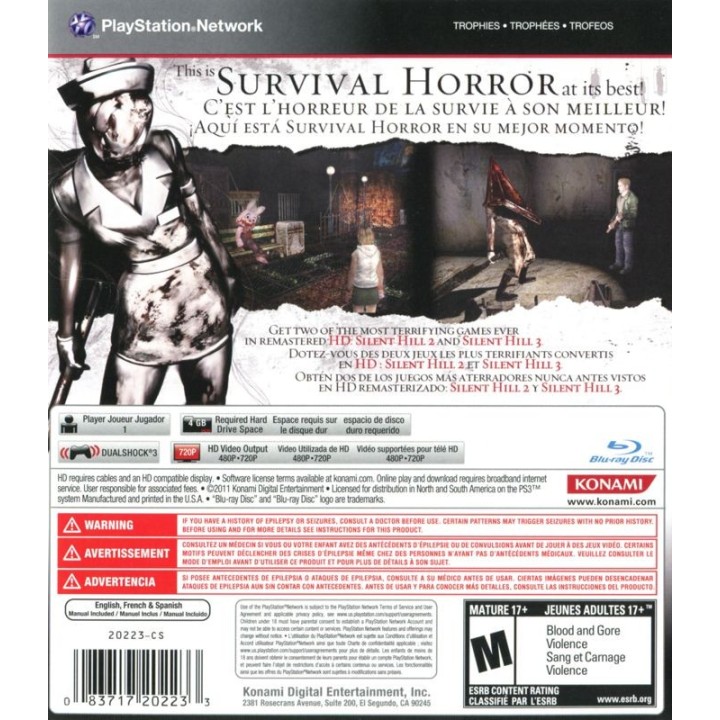 Silent Hill HD Collection PS3 GAMES