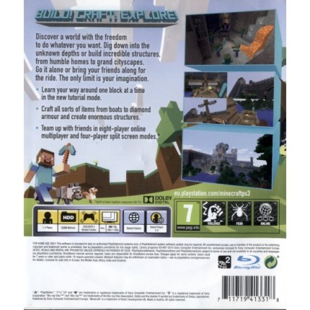 Minecraft Playstation 3 Edition PS3 Used-Μεταχειρισμένο(BLES-01976)