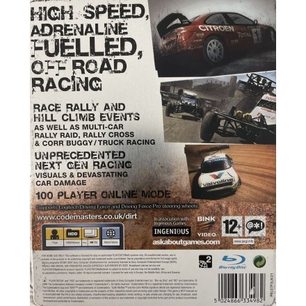 Colin McRae DiRT PS3 Used-Μεταχειρισμένο(BLES-00095)