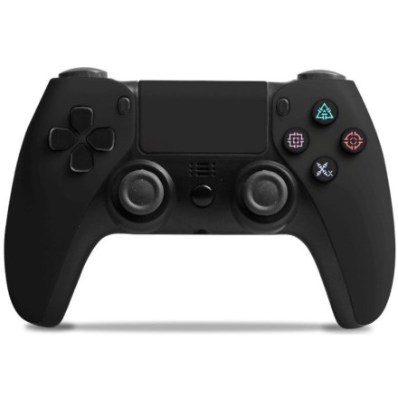 Double Motor Vibration 4 Wireless Bluetooth Game Controller with Six axis for PS4/PS3 Black (BQ068)
