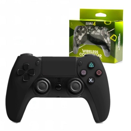Double Motor Vibration 4 Wireless Bluetooth Game Controller with Six axis for PS4/PS3 Black (BQ068)