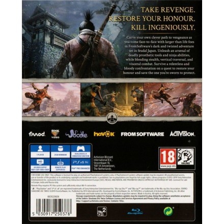 Sekiro Shadows Die Twice Game of the year edition PS4 GAMES