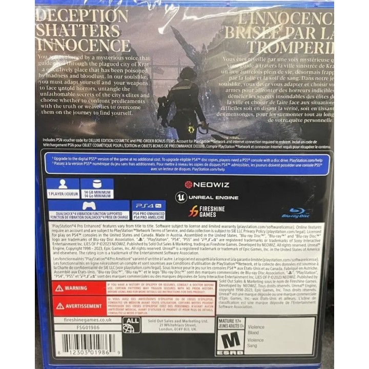 Lies Of P PS4 Game