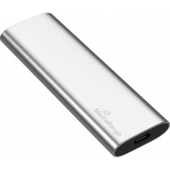 MediaRange Εξωτερικός Σκληρός Δίσκος SSD USB Type-C 480GB (Silver) (MR1102)