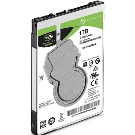 Εσωτερικός Σκληρός Δίσκος SEAGATE 2.5'' 1TB Sata III Barracuda (ST1000LM048) (SEAST1000LM048)