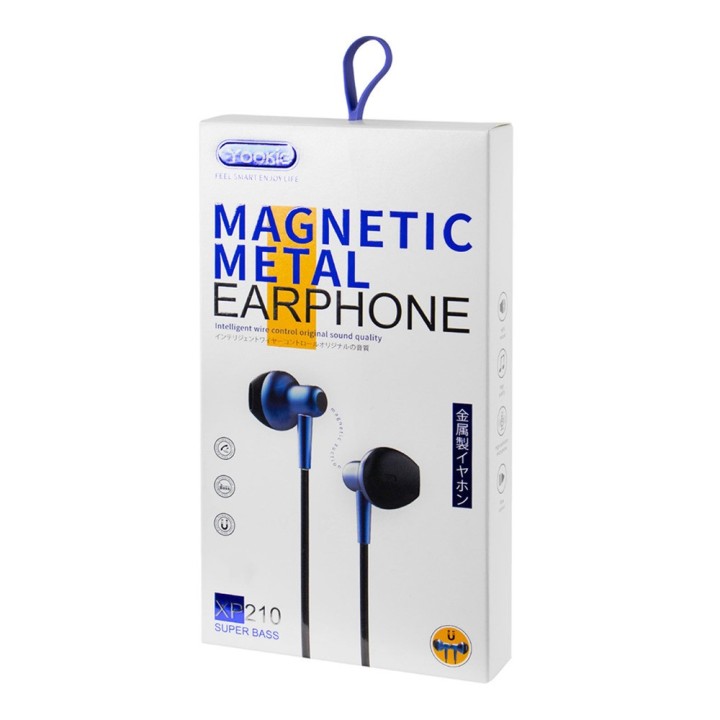 Yookie XP-210 In-ear Handsfree με Βύσμα Lightning Blue(20649)