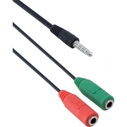 De Tech Μετατροπέας 3.5mm male σε 3.5mm 2x female (18211)