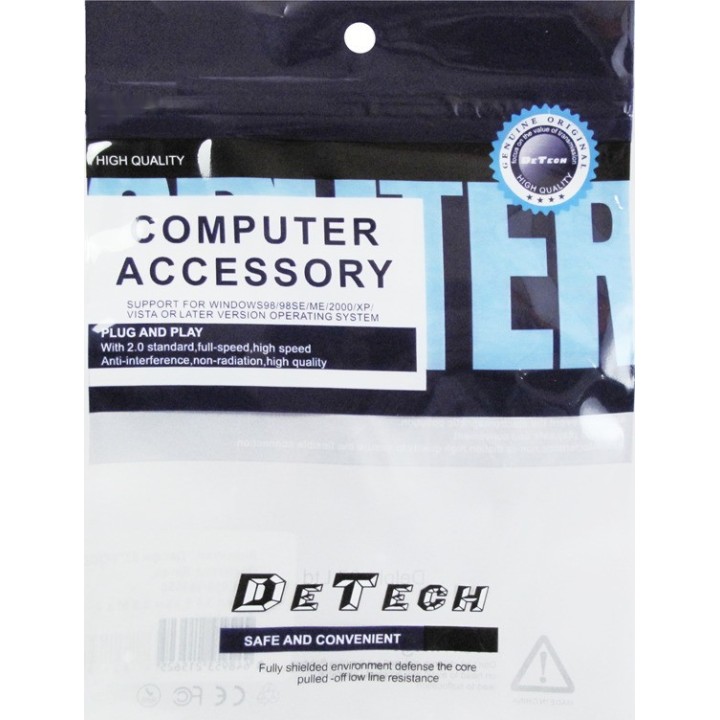 De Tech Μετατροπέας 3.5mm male σε 3.5mm 2x female (18211)