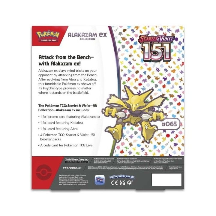 POKEMON COMPANY POKEMON TCG SCARLET & VIOLET 151 ALAKAZAM EX COLLECTION(POK853128)