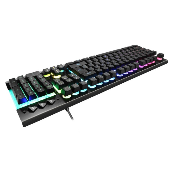 SADES gaming πληκτρολόγιο Neo Whistle SA-KB105, RGB, αθόρυβο, μαύρο Eng