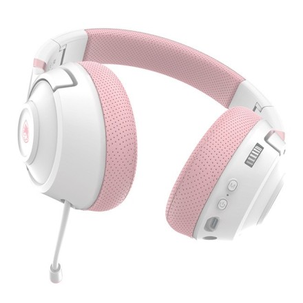 SADES gaming headset Whisper, wireless & wired, multiplatform, BLUETOOTH, ροζ
