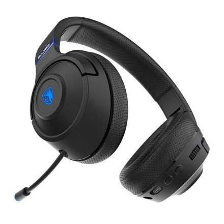 SADES gaming headset Whisper, wireless & wired, multiplatform, BLUETOOTH, Μαύρο