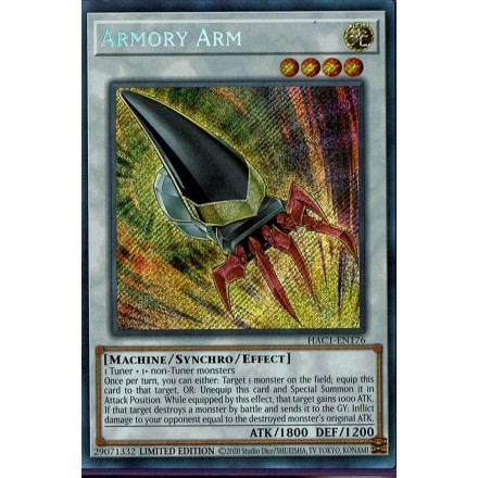 Yugioh Armory Arm Secret Rare HAC1-EN176 Μονή Κάρτα