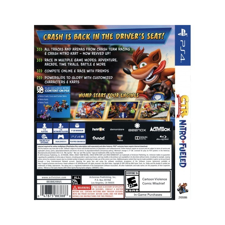 Crash Team Racing: Nitro-Fueled PS4 GAMES