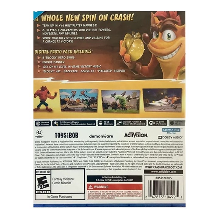 Crash Team Rumble Deluxe Edition PS4 Game