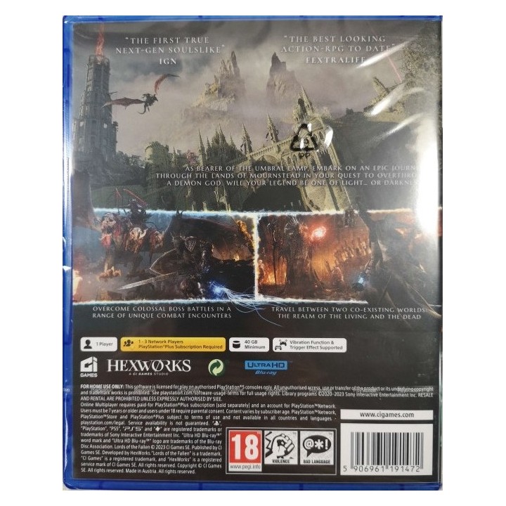 Lords of the Fallen PS5 Game