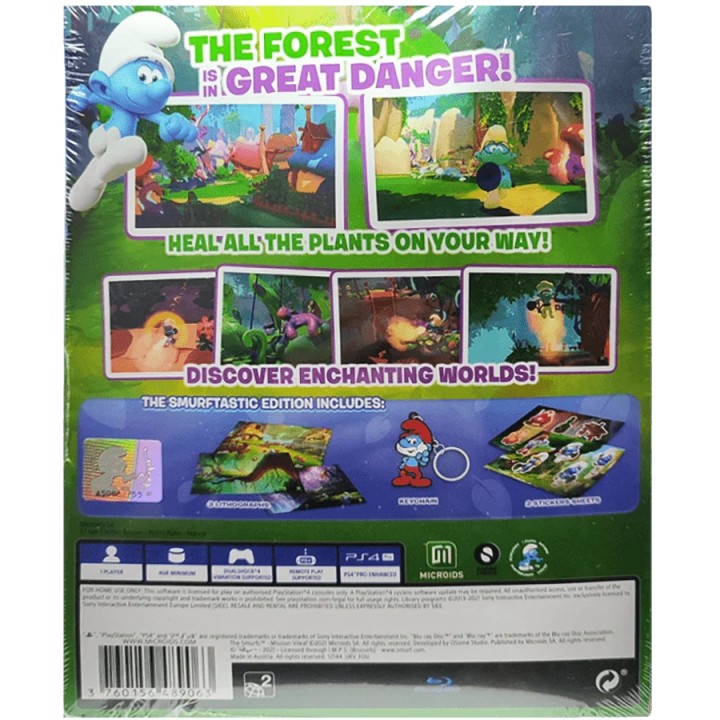 The Smurfs: Mission Vileaf PS4 Game (Smurftastic Edition )