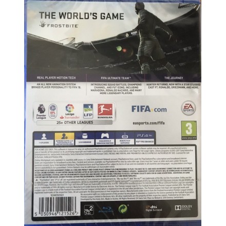 FIFA 18 PS4 GAMES Used-Μεταχειρισμένο(CUSA-07994)