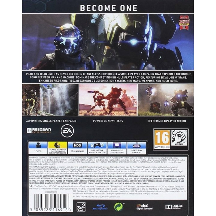 TITANFALL 2 PS4 GAMES