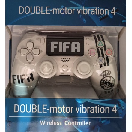 Double-Motor Vibration PS4 Doubleshock Wireless Controller FIFA /REAL Λευκό